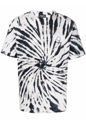 Études Studio tie dye-print short-sleeved T-shirt - White