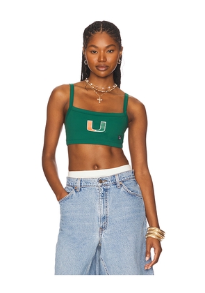 Hype and Vice University Of Miami Active Bra Top in Dark Green. Size XS. Also in L.