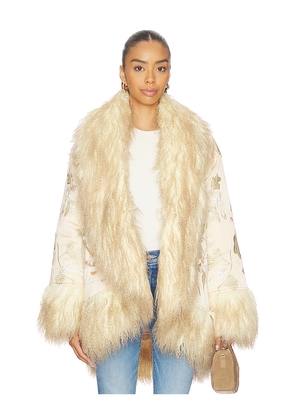 Free People Moon Petals Jacket in Peach. Size XS. Also in S, M.