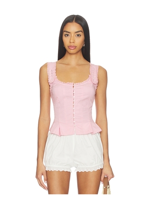 Free People Bridgette Corset Top in Pink. Size XS. Also in S.