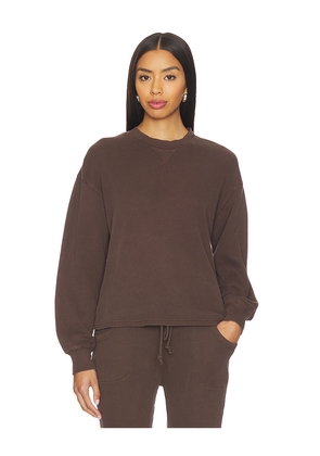 Frankies Bikinis Noah Thermal Shirt in Brown. Size S. Also in XS.