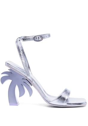 Palm Angels palm tree heel sandals - Purple