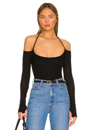 Michael Lauren Dave Halter Neck Top in Black. Size XS. Also in S, M, L, XL, XXL.