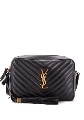 Saint Laurent Pre-Owned Lou Camera Bag Matelasse Chevron Leather Small crossbody bag - Black