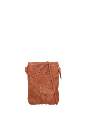SOMMET Paloma knotted leather cross body bag - Brown