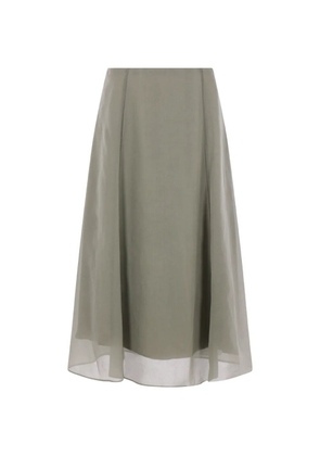 Brunello Cucinelli A-line midi skirt - Green