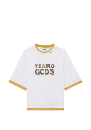 GCDS graphic crew-neck T-shirt - White