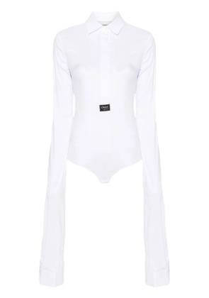 Coperni poplin bodysuit - White