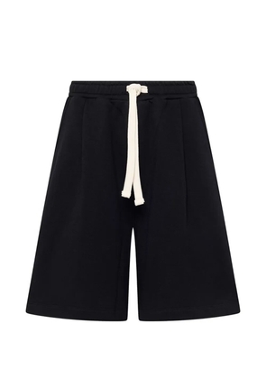 Laneus patch pocket fleece shorts - Black