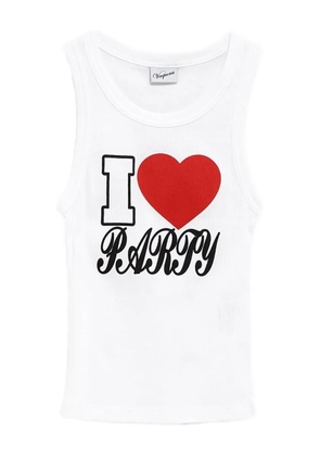 Vaquera printed tank top - White