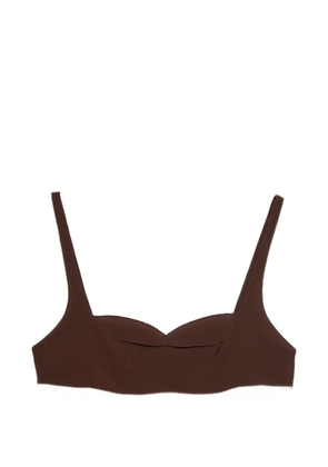 Prada crepe de chine top - Brown