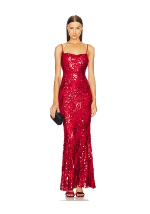 Michael Costello x REVOLVE Marlene Gown in Red. Size XS. Also in S.