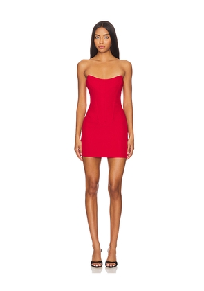 nastyamasha Mini Satin Dress in Red. Size M. Also in XS.
