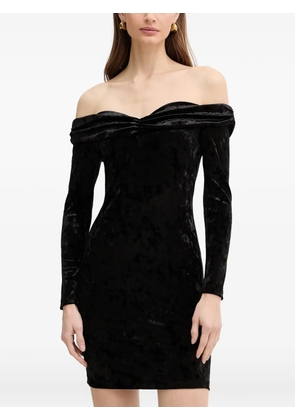 GUESS USA off-shoulder long-sleeve dress - Black