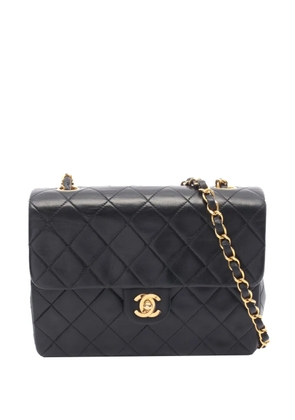 CHANEL Pre-Owned 1997-1999 Mini Square Classic Lambskin Single Flap crossbody bag - Black