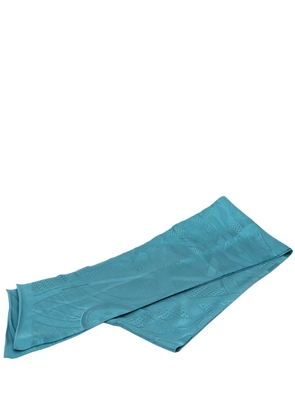 Hermès Pre-Owned 2000-2025 Maxi Cavalcadour a Cheval Silk Twilly Scarf scarves - Blue