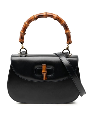 Gucci Pre-Owned 20th Century Calfskin Bamboo Night satchel - Black