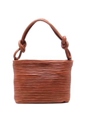 SOMMET medium Aisha knotted-detail tote bag - Brown