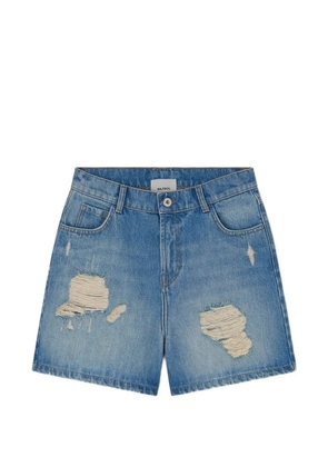 Halfboy distressed-effect denim shorts - Blue