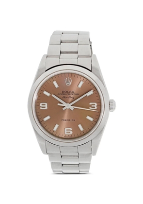 Rolex salmon air king 34mm watch - Brown
