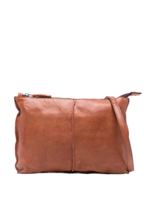 SOMMET Clark leather clutch bag - Brown