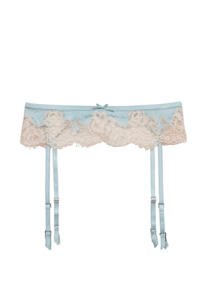 Fleur Du Mal Juliet lace garter - Blue