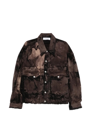 Études Studio bleached denim jacket - Brown