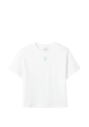 Claudie Pierlot round-neck embroidered T-shirt - White
