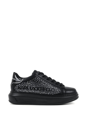 Karl Lagerfeld rhinestone lace-up sneakers - Black