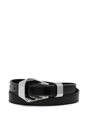 Kenzo metallic-buckle leather belt - Black