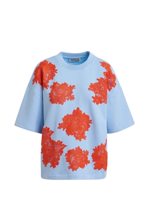 Essentiel Antwerp floral-pattern T-shirt - Blue