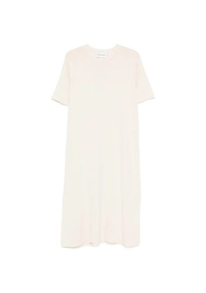 BOMPARD crew-neck short-sleeves midi dress - Neutrals