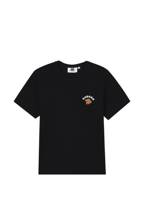 CHOCOOLATE embroidered-detail cotton T-shirt - Black