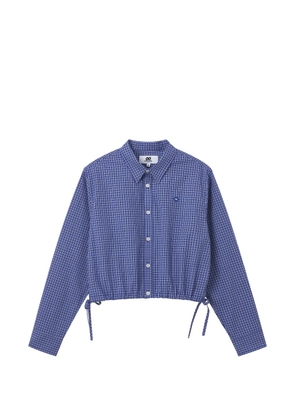 CHOCOOLATE check-pattern cotton shirt - Blue