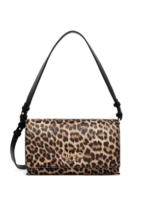 LIU JO leopard print cross body bag - Neutrals