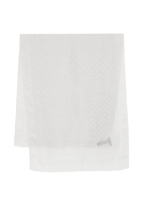 Emporio Armani fringed scarf - Grey