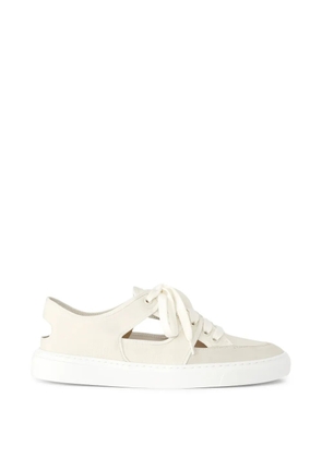 Fabiana Filippi cut-out sneakers - Neutrals
