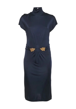 Roberto Cavalli broach jersey dress - Blue