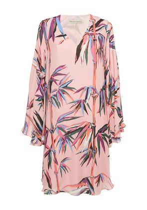 PUCCI Pre-Owned birds-print silk kaftan - Pink