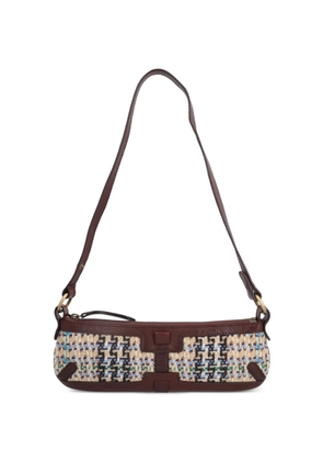 Burberry Pre-Owned tweed patterned shoulder bag - Neutrals