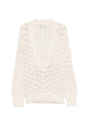 Blumarine V-neck sweater - Neutrals