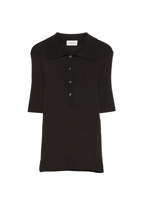 P.A.R.O.S.H. buttoned knitted polo shirt - Brown