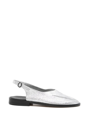 Hereu slingback flat pumps - Silver
