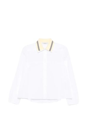 Dorothee Schumacher Power striped-collar shirt - White