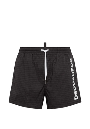 DSQUARED2 logo-print swim shorts - Black