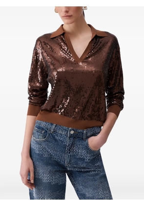 LIU JO V-neck sweater - Brown
