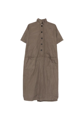 Ricorrrobe buttoned cotton midi dress - Grey