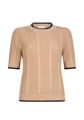 LIU JO short-sleeve sweater - Neutrals