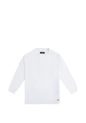 Fay V-neck sweater - White
