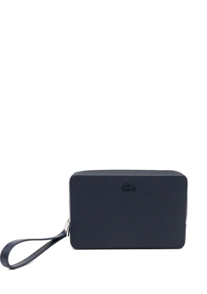 Lacoste logo-embossed clutch bag - Blue
